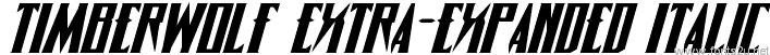 Timberwolf Extra-expanded Italic