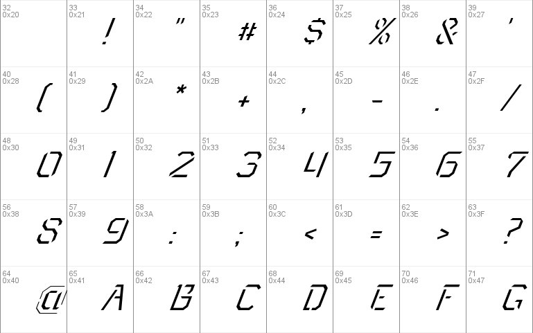 Toxic Light Italic