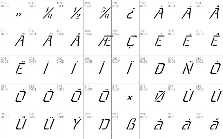 Toxic Light Italic