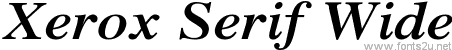 Xerox Serif Wide