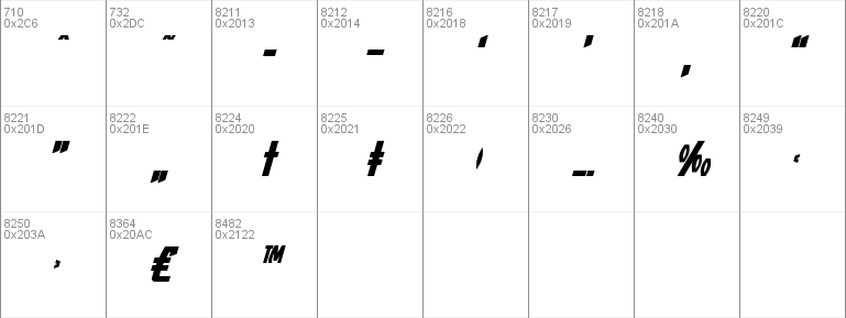 Yankee Clipper Expanded Italic