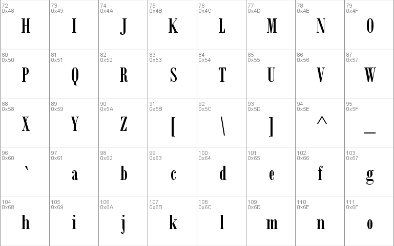 Bodoni MT Condensed