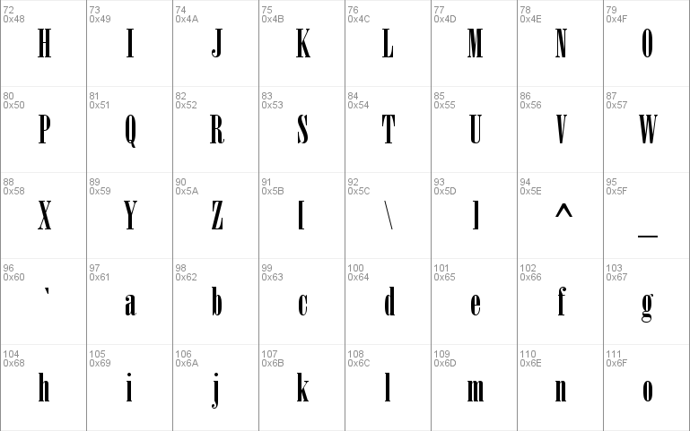 Bodoni MT Poster Compressed