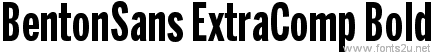 BentonSans ExtraComp Bold