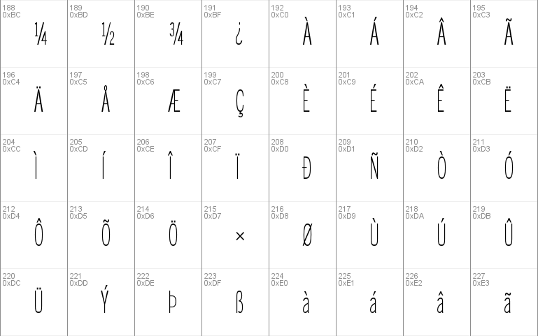 BentonSans ExtraComp Light