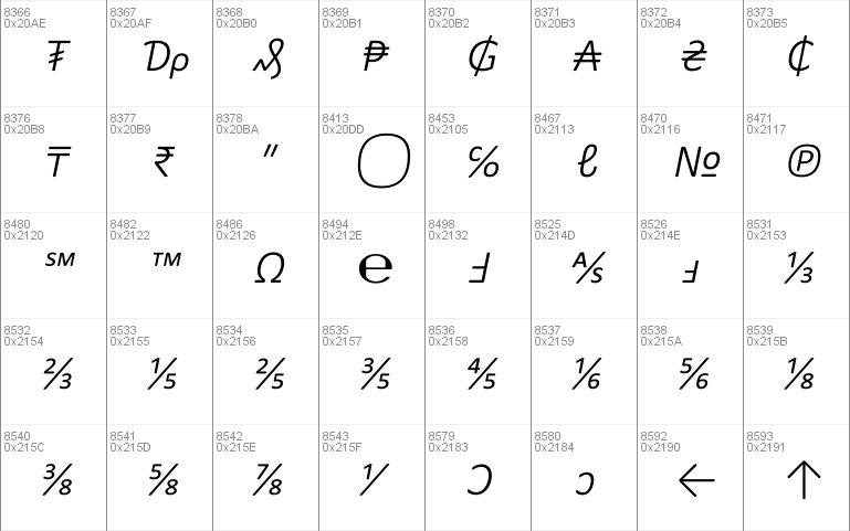 Calibri Light Italic