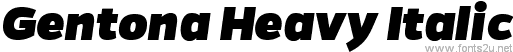 Gentona Heavy Italic