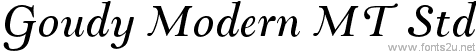 Goudy Modern MT Std