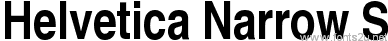 Helvetica Narrow S