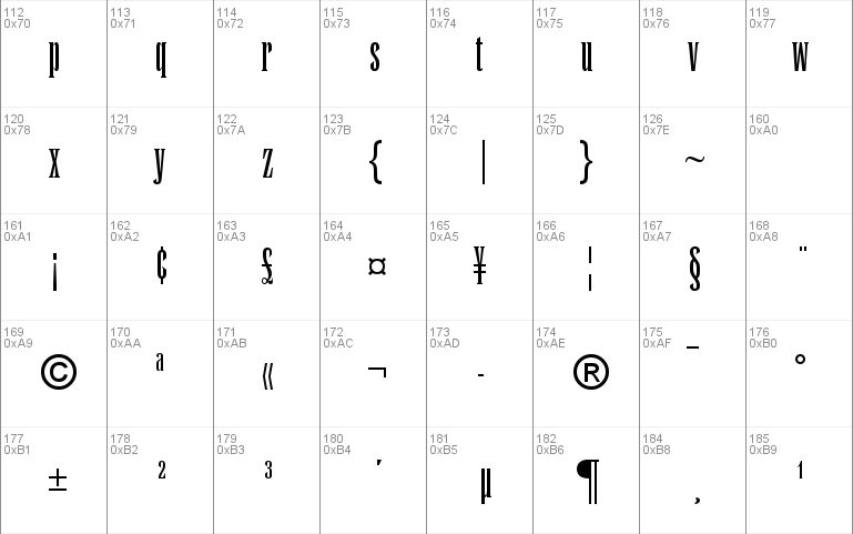 Runic MT Condensed