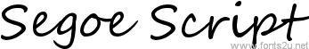 Segoe Script