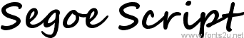 Segoe Script