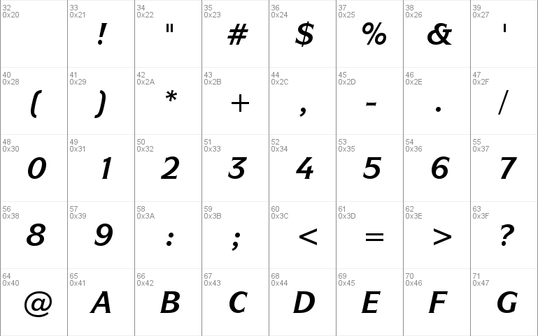 SymbolITC Bk BT