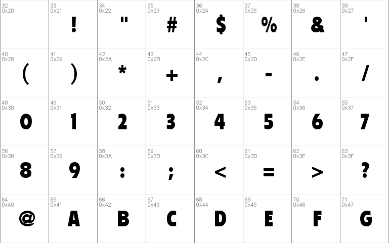 Emphasis Black Condensed SSi