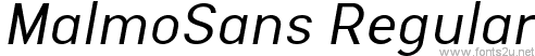 MalmoSans Regular