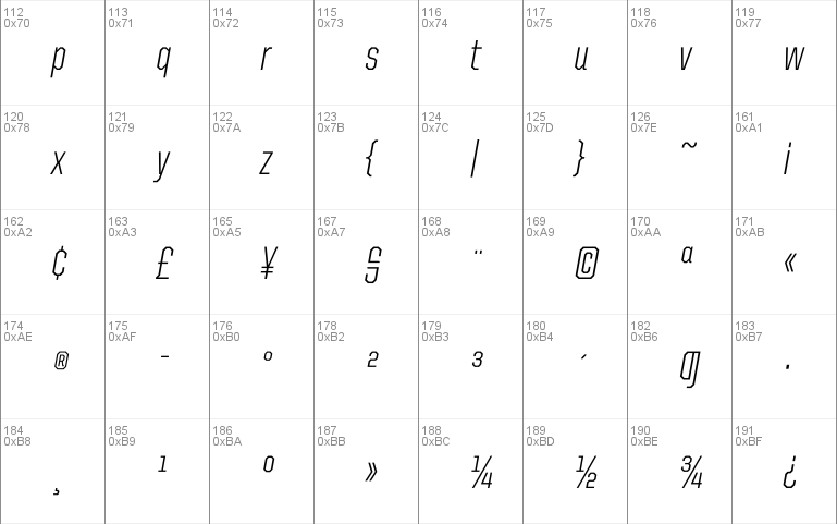 United Italic Cond