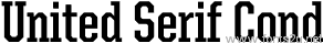 United Serif Cond