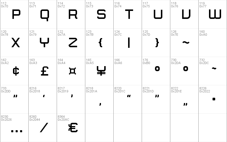 Zip Typeface