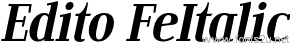 Edito FeItalic