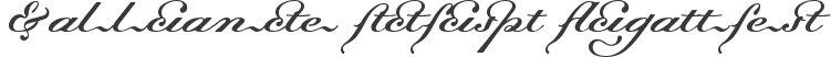 Dalliance Script Ligatures