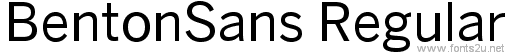 BentonSans Regular