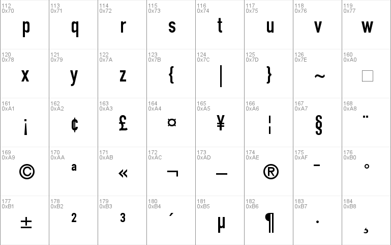 DIN1451Engschrift