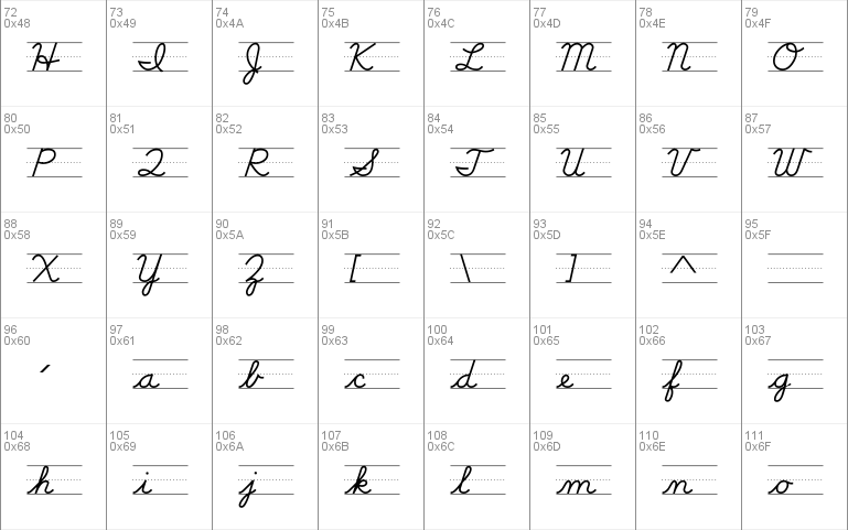 DN Cursive with Rules