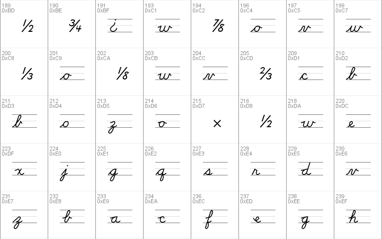 DN Cursive with Rules