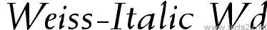 Weiss-Italic Wd