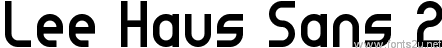 Lee Haus Sans 2