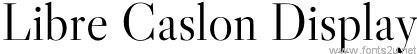 Libre Caslon Display