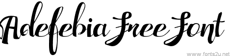 Adefebia Free Font