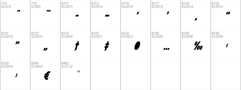 Flash Rogers Condensed Italic