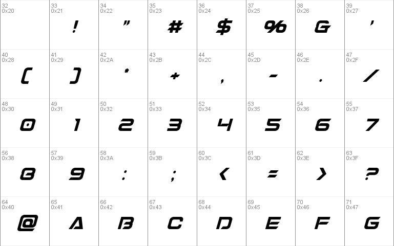 Dameron Condensed Italic