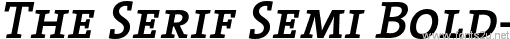 The Serif Semi Bold-