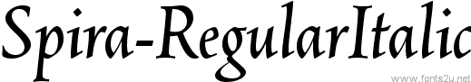 Spira-RegularItalic