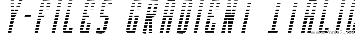 Y-Files Gradient Italic