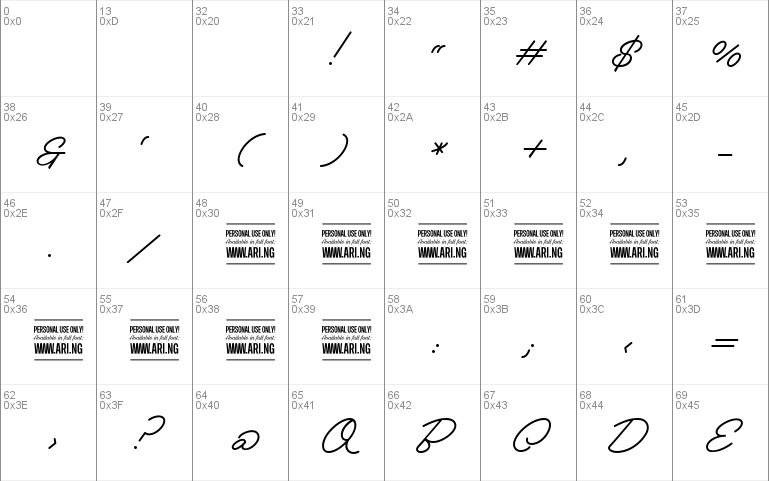 Melay Script PERSONAL USE