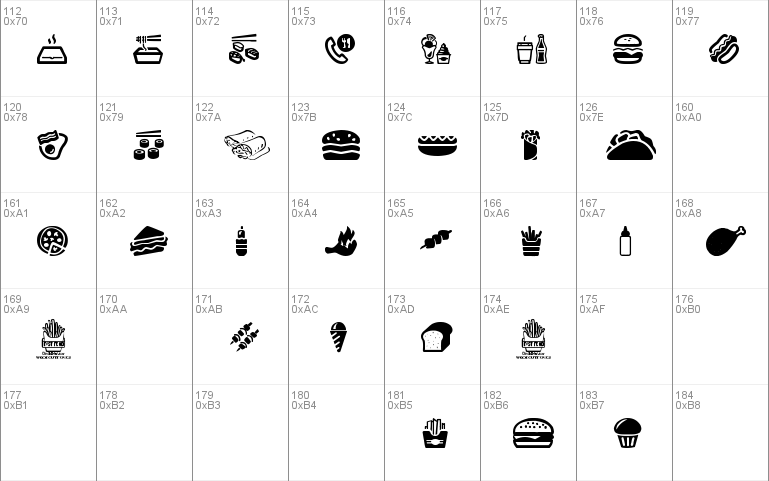 Fast Food Icons