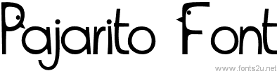 Pajarito Font