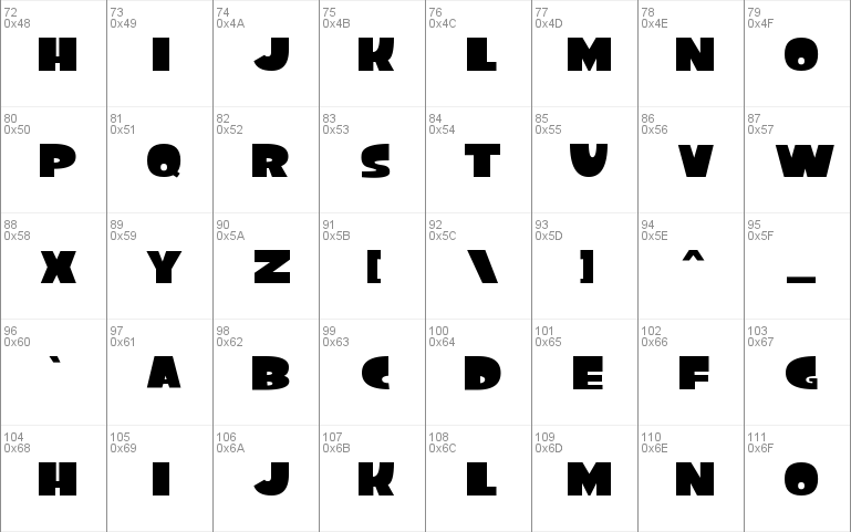 World's Heaviest Font Ever