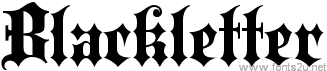 Blackletter Shadow