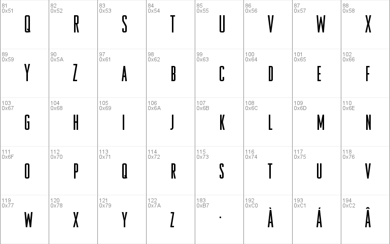 OdeonCondensedRegular