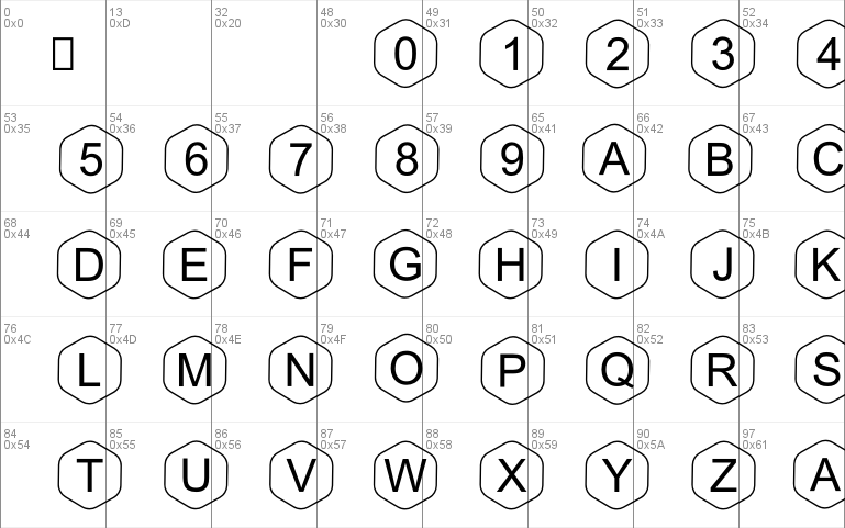 HEX Font