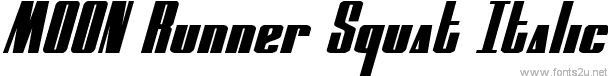 MOON Runner Squat Italic