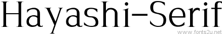 Hayashi-Serif