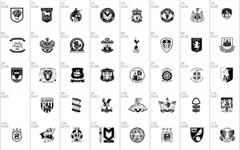 English Football Club Badges