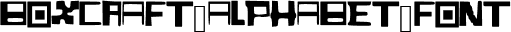 BoxCraft_Alphabet_Font
