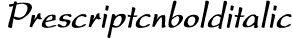 Prescript Cn Bold Italic