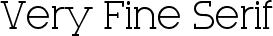 Very Fine Serif